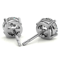 1.50 CTW Lab Grown Diamond Round Stud Earrings in 14K Solid Gold – G/VS Certified