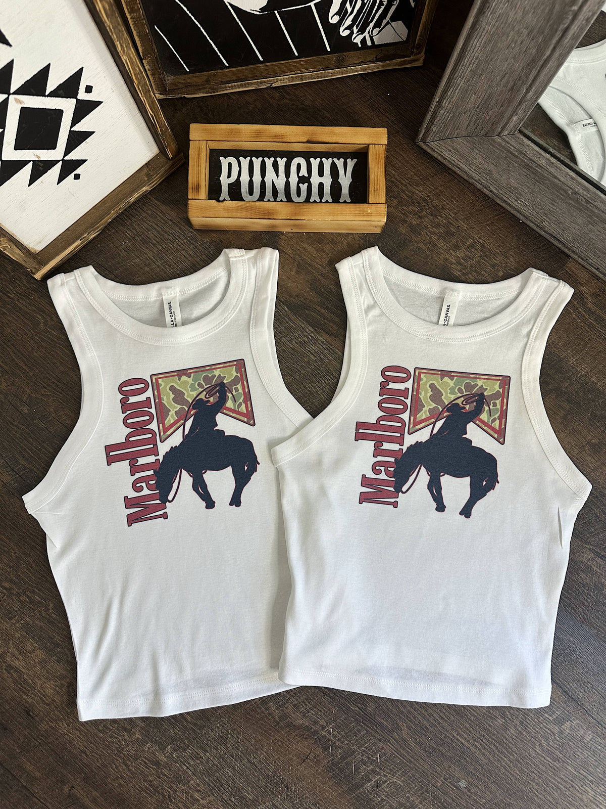Wild Cactus Boutique Boro Cropped Women's Tank top, casual crop top with distressed design, white fabric and relaxed fit.