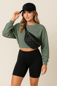 Wild Cactus Boutique Diana Snuggle women's crop top in small size, stylish and comfortable crop top for casual wear
