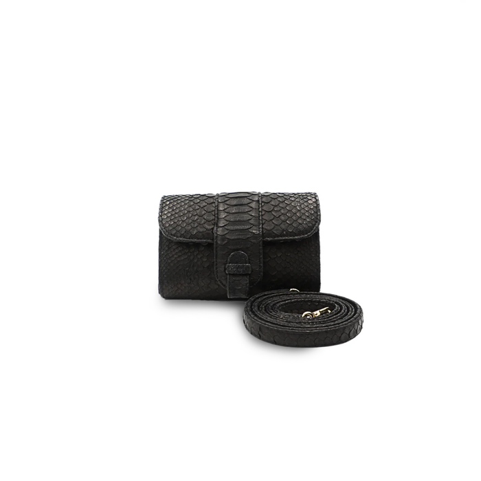Ximena Kavalekas Rita Mini clutch in black with sleek design and compact size, perfect for evening accessories.