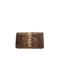 Brown Frapuccino The Met clutch by Ximena Kavalekas, stylish brown leather clutch bag with sleek design and subtle branding.