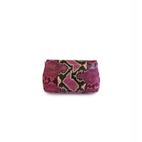 Ximena Kavalekas Enzo handbag in vibrant Electra Pink with sleek design and top handles, perfect for stylish accessories.